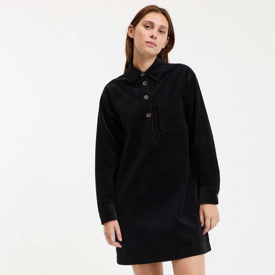 Robe courte velours côtelé