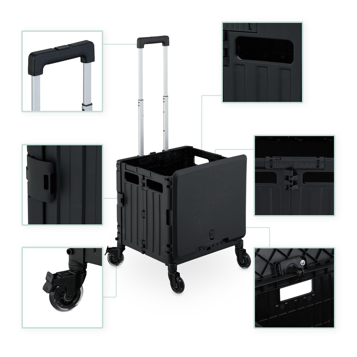 Northix Einkaufswagen mit Haube  