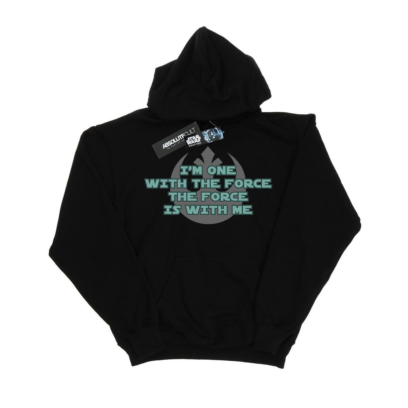 Image of Rogue One I'm One With The Force Green Kapuzenpullover Herren Schwarz M