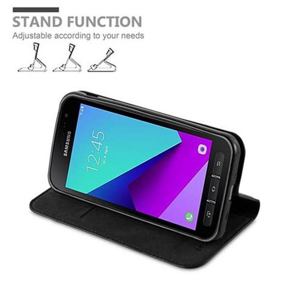 Cadorabo  Housse compatible avec Samsung Galaxy XCover 4 / XCover 4s - Coque de protection avec fermeture magnétique, fonction de support et compartiment pour carte 