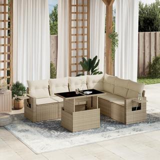 VidaXL set divano da giardino Polirattan  