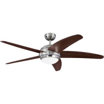 Bendan Ventilatore da soffitto 60 W (Ø x A) 132 cm x 360 mm Alluminio (spazzolato)