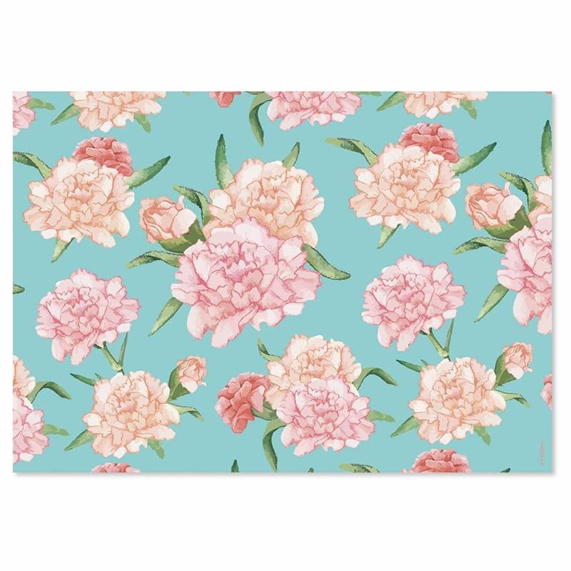 trendform Papiertischset FLOWERY 4 Sujets à 12 Blatt  