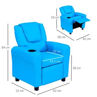 HOMCOM Fauteuil enfant  