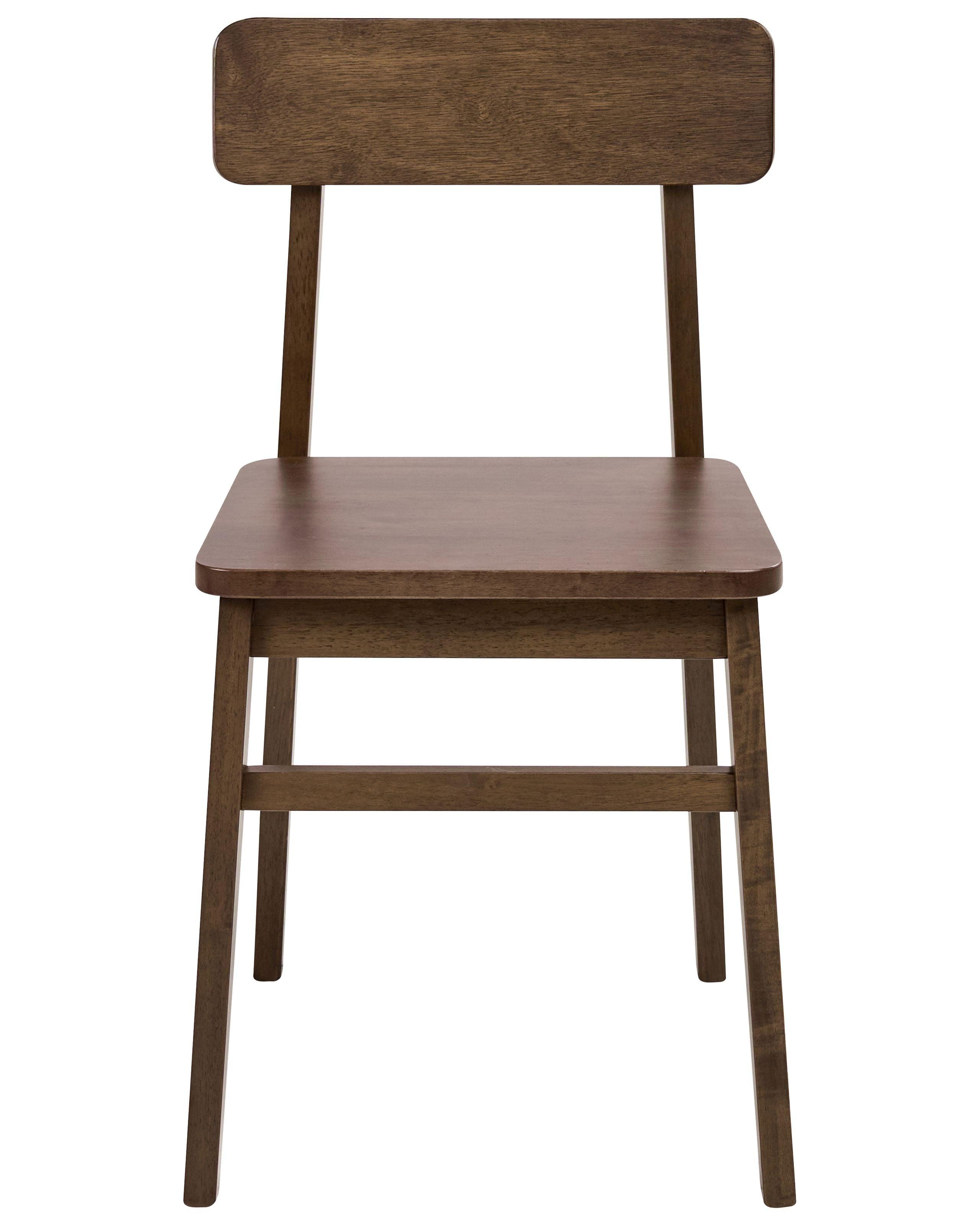 Beliani Lot de 2 chaises de salle à manger en Bois d'hévéa Traditionnel GORRE  