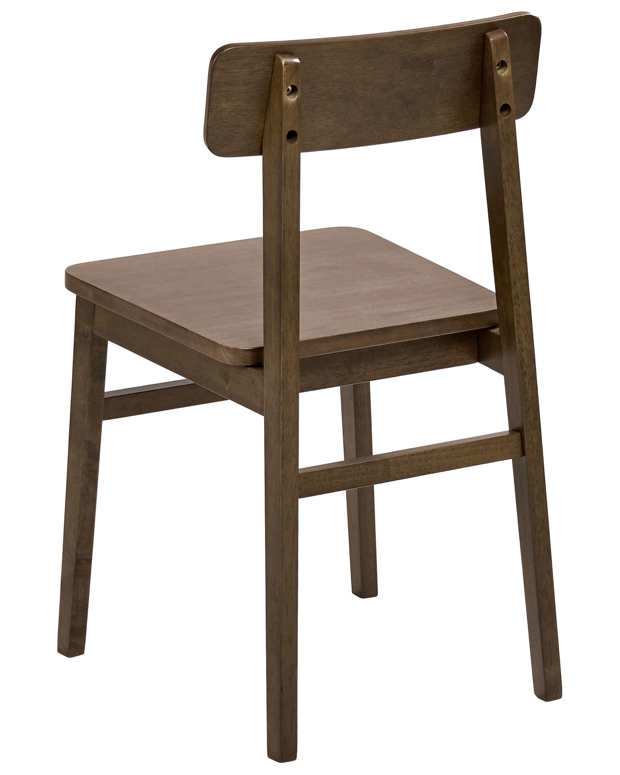 Beliani Lot de 2 chaises de salle à manger en Bois d'hévéa Traditionnel GORRE  