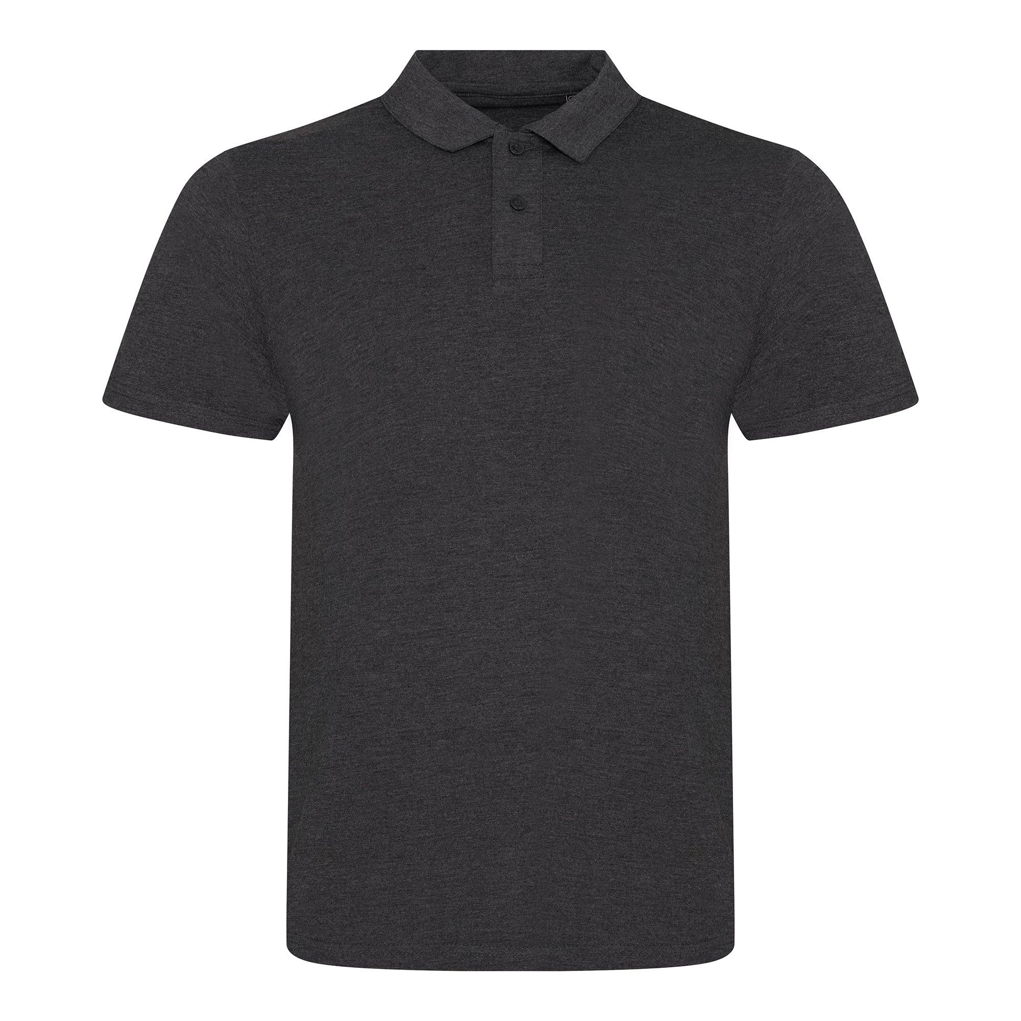 Image of Triblend Polo Shirt Herren Charcoal Black XXL