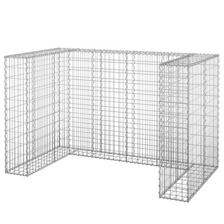 VidaXL Mur de gabion acier  