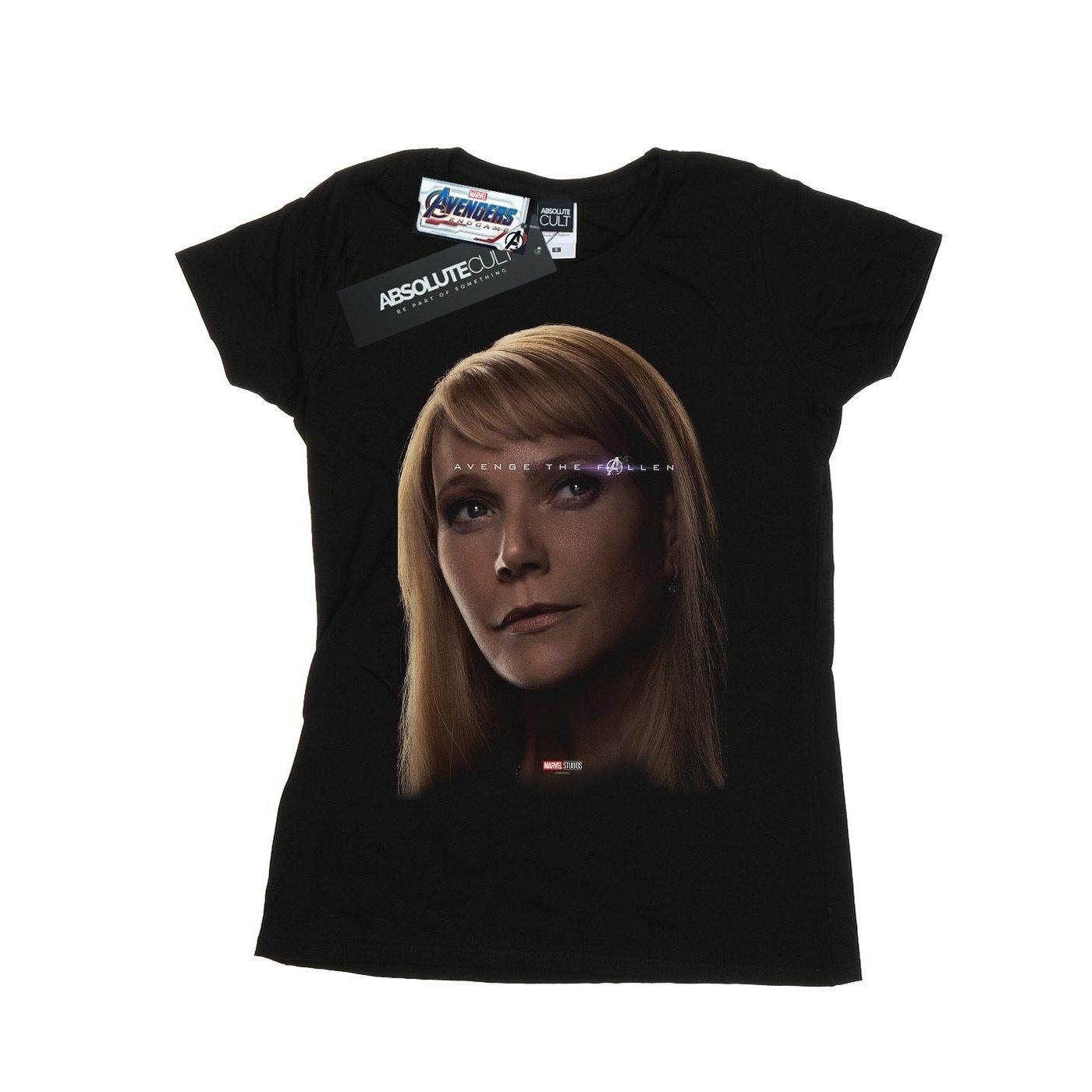 Image of Avengers Endgame Avenge The Fallen Pepper Potts Tshirt Damen Schwarz S