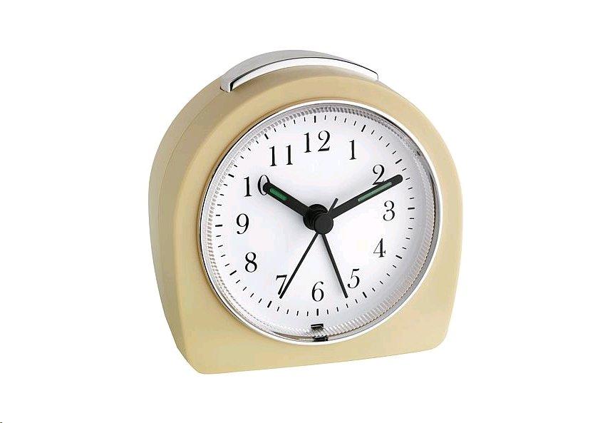 TFA  Retro 60.1021.09 beige - Analog-Quarzwecker 