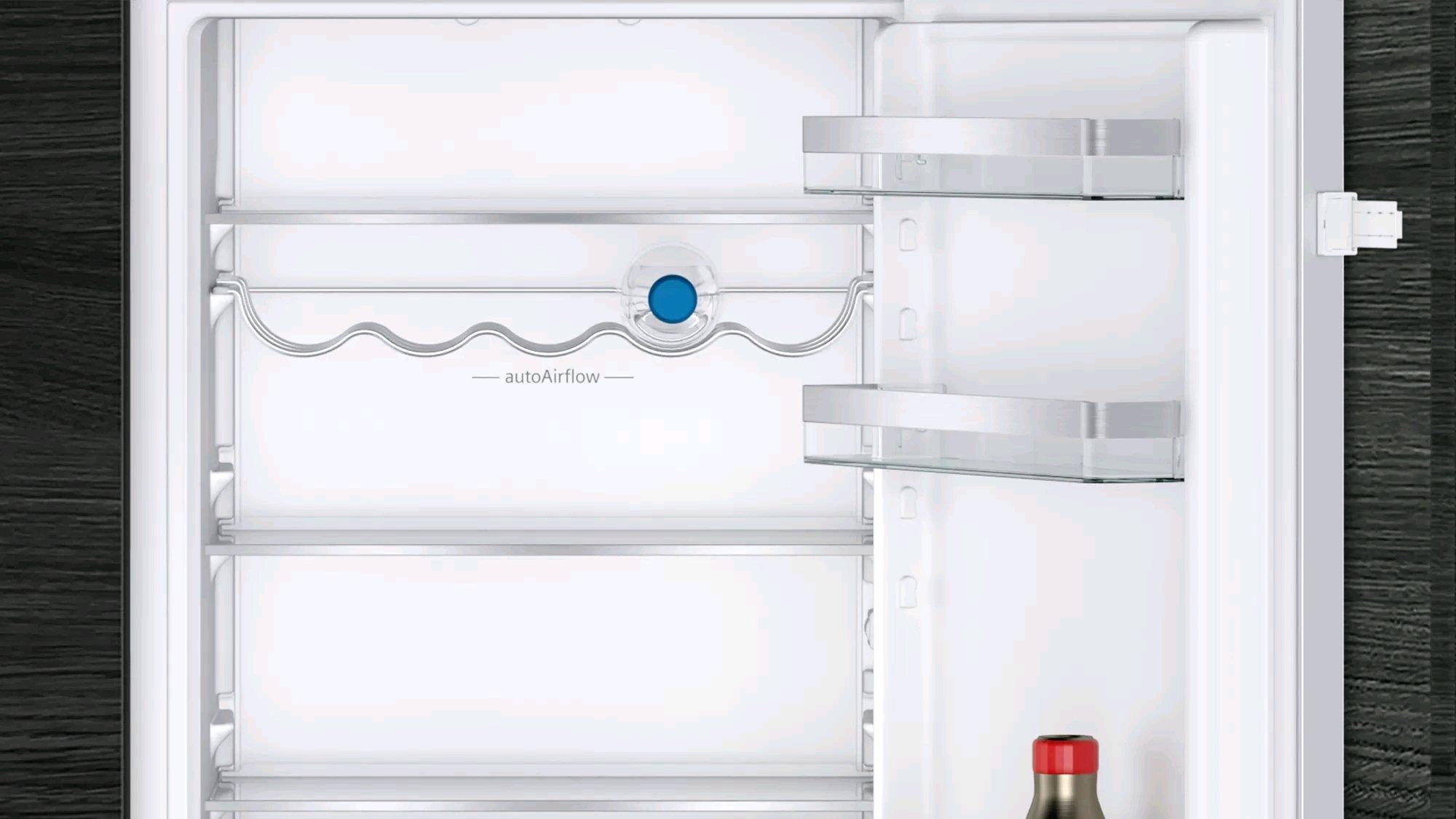 Siemens KI86NVSE0 - Einbau-Kühl-Gefrier-Kombination mit Gefrierbereich unten, 177.2 x 54.1 cm Schlep  