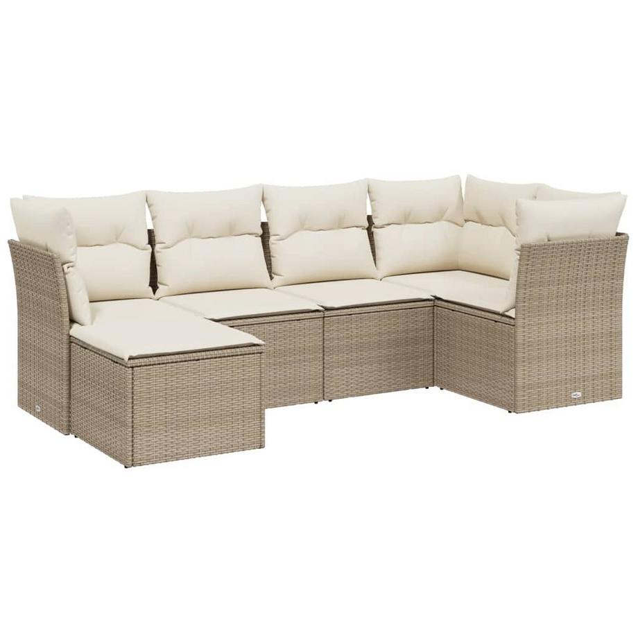 set divano da giardino Polirattan