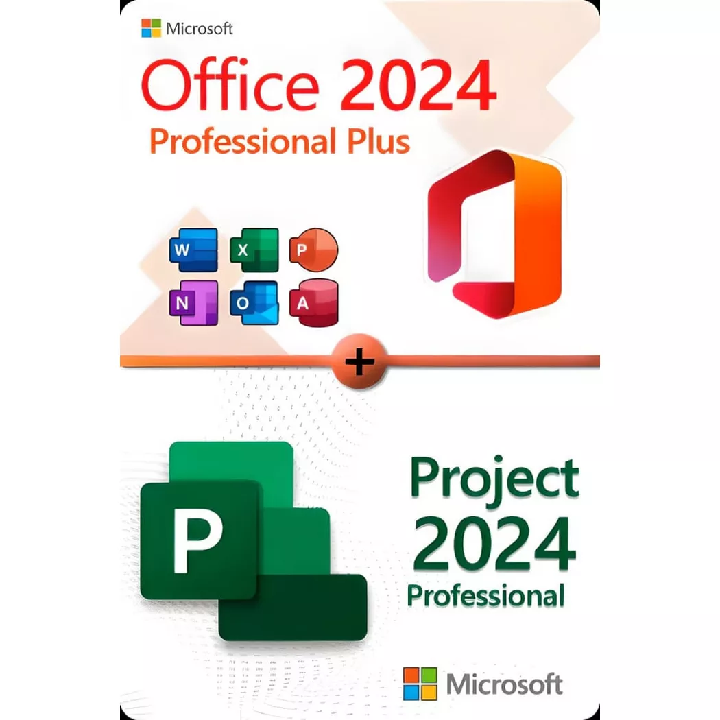 Microsoft - Bündel Office 2024 + Project 2024- Lizenzschlüssel zum Download - Schnelle Lieferung 77