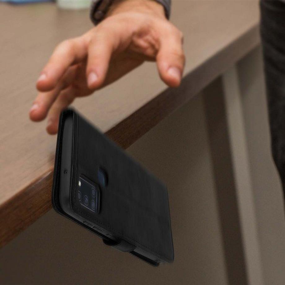 Avizar  Vintage Case Samsung Galaxy A21s Schwarz 