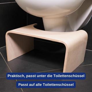 Well Care Toilettenhocker Holz Natur  