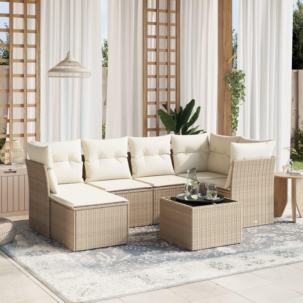 VidaXL set divano da giardino Polirattan  