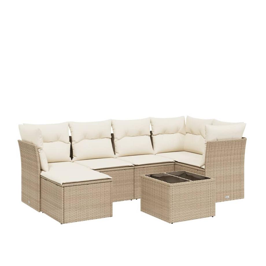 set divano da giardino Polirattan