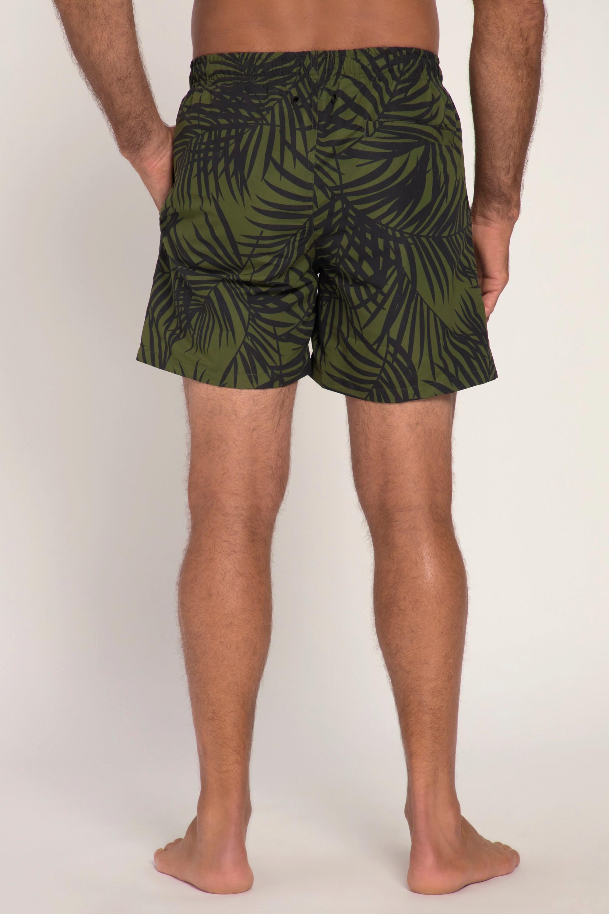 JP1880  Short de bain JAY-PI, collection Beachwear, taille élastique, imprimé intégral 