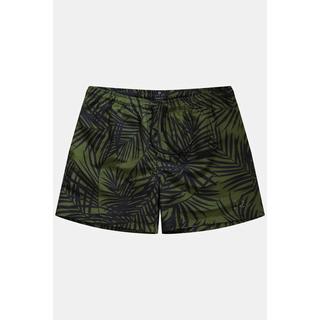 JP1880  Short de bain JAY-PI, collection Beachwear, taille élastique, imprimé intégral 