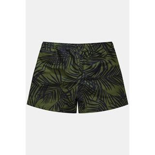 JP1880  Short de bain JAY-PI, collection Beachwear, taille élastique, imprimé intégral 