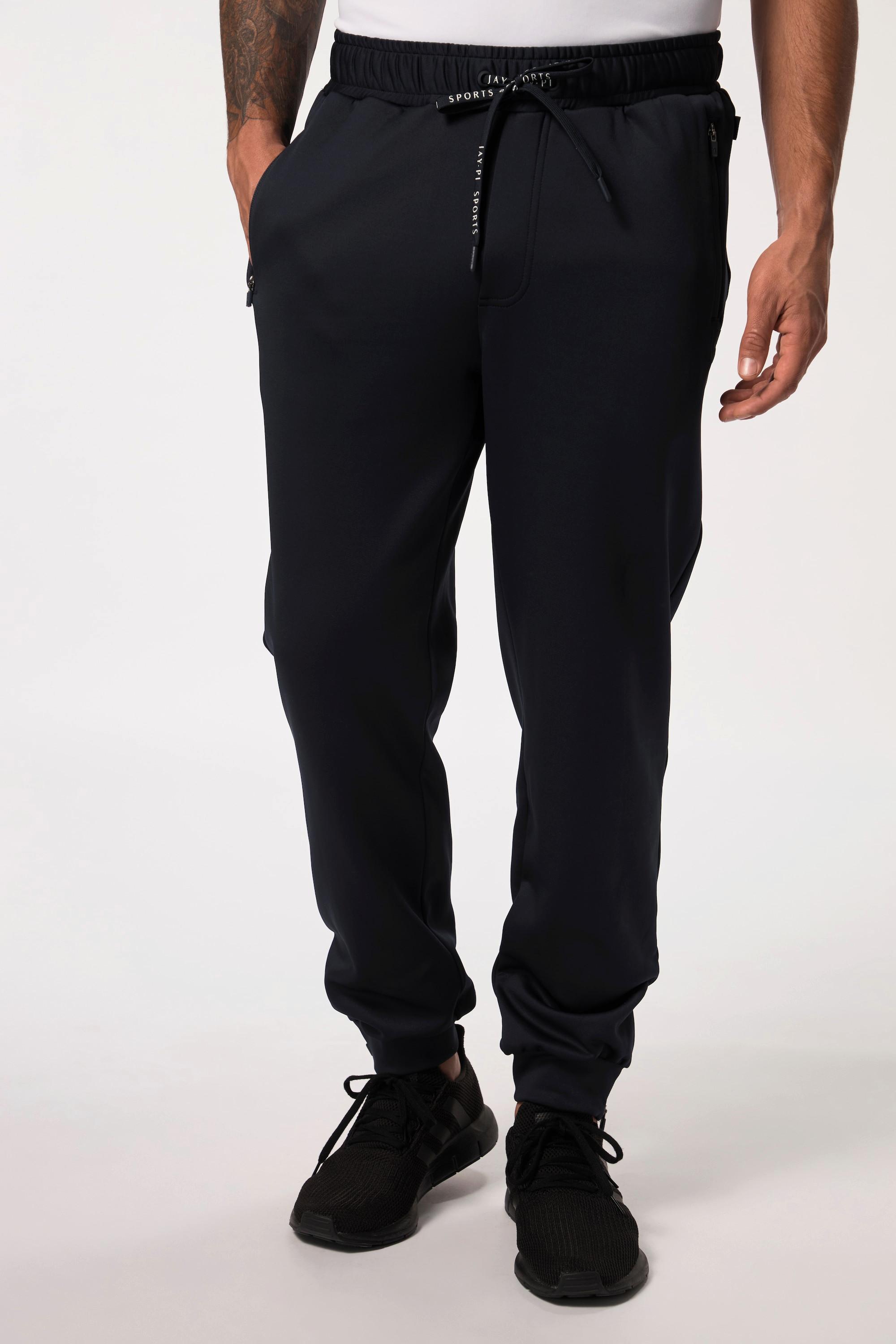 JP1880  Pantalon de survêtement spécial tennis, taille élastique et bas de jambe zippé 