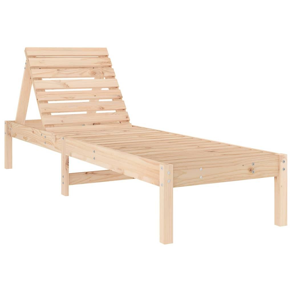 VidaXL Chaise longue bois  