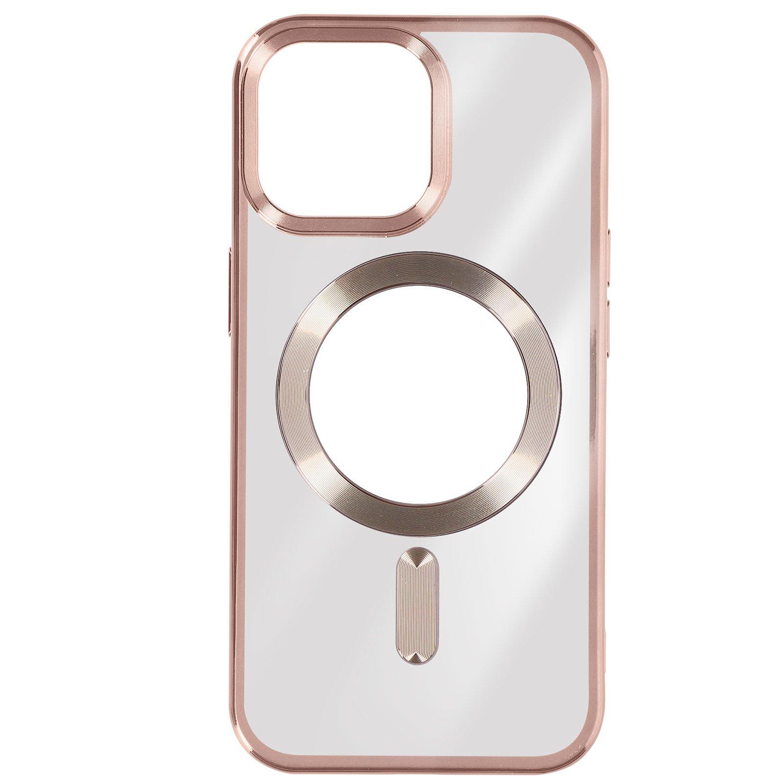 Avizar  Coque MagSafe iPhone 15 Pro Souple Rose 