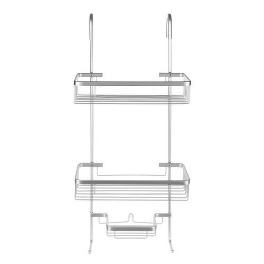 Malatec Wandmontiertes Duschregal – Silber  