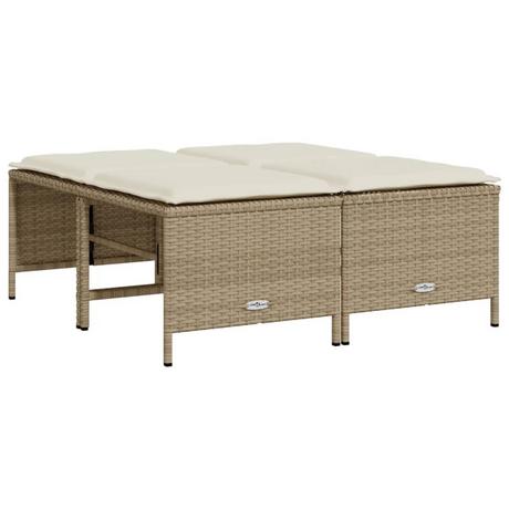 VidaXL  Gartenhocker poly-rattan 