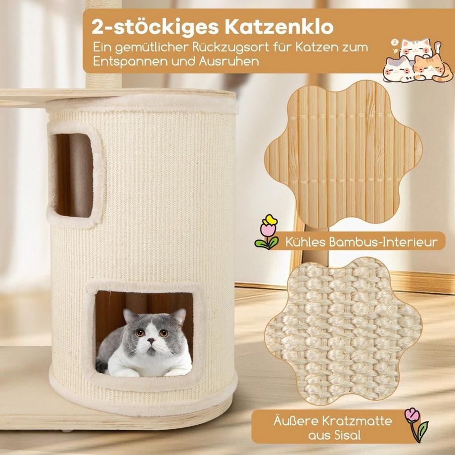 Northix  Tiragraffi con amaca e cuccia 