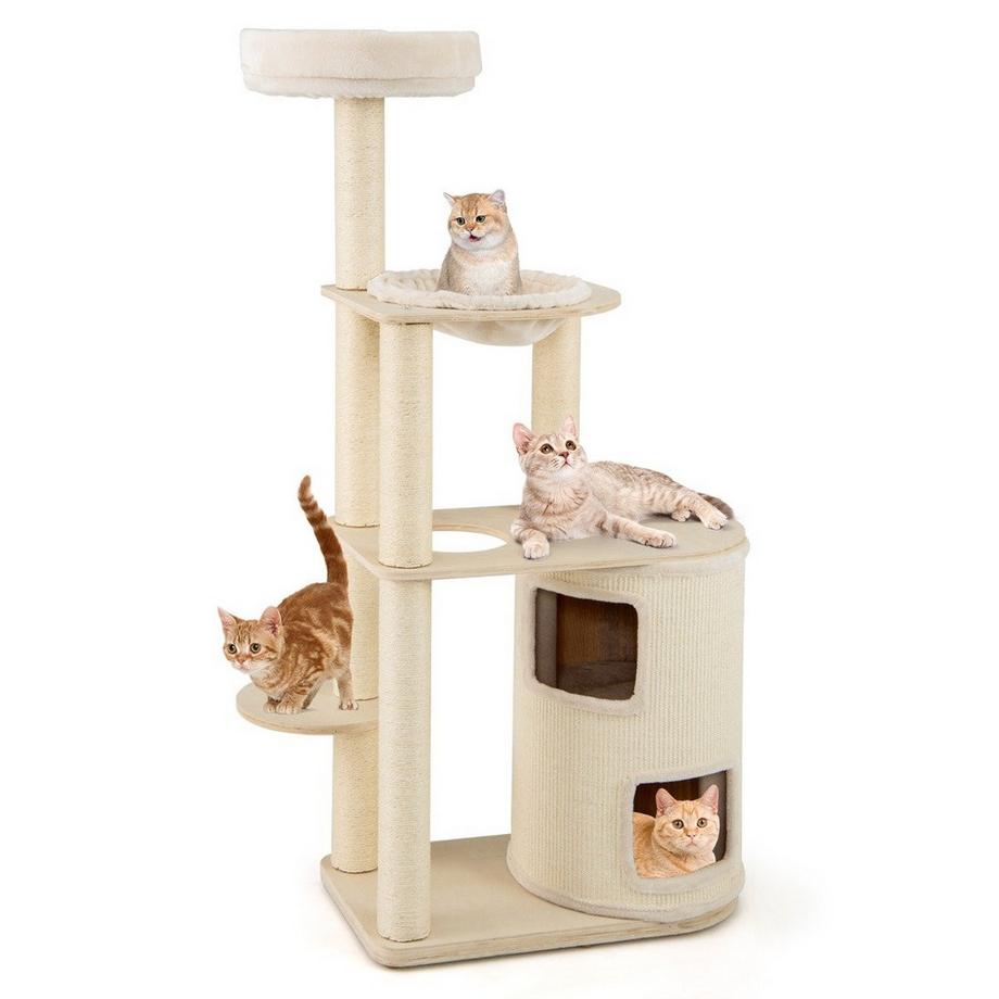 Arbre à chat avec hamac et maison