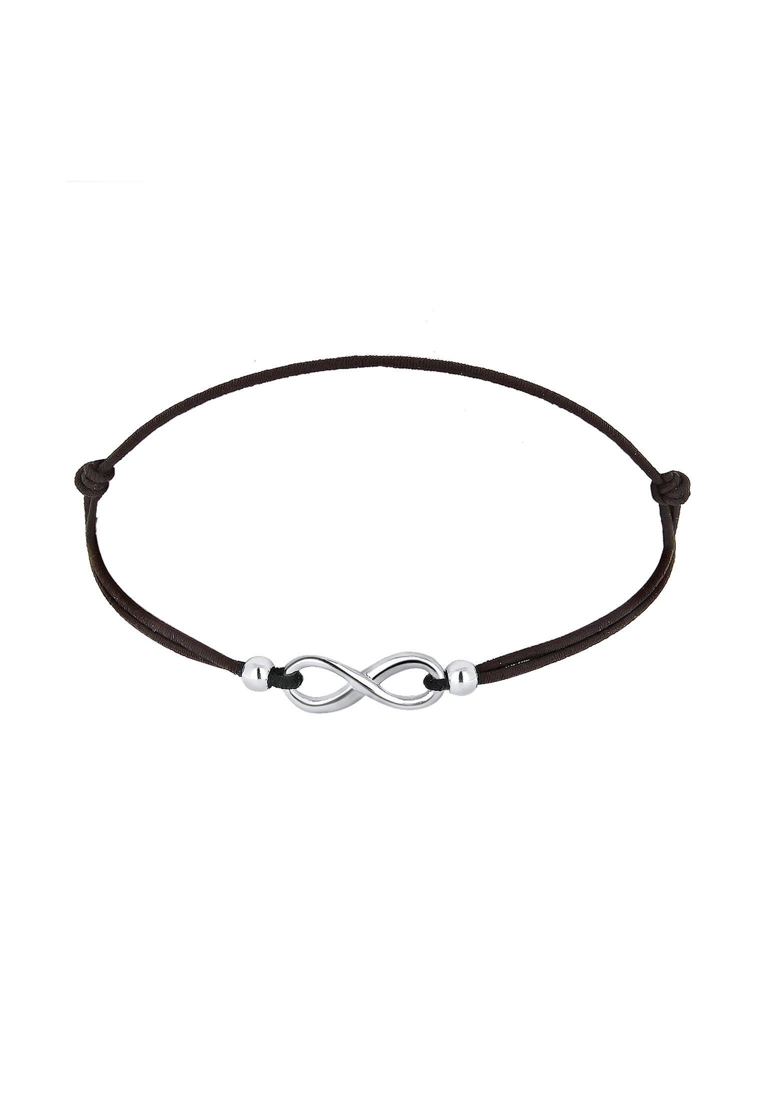 Elli  Bracelet Femmes Symbole Infinité Élastique Noir 