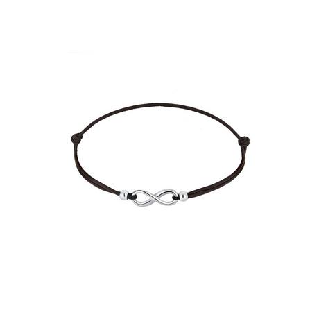 Elli  Bracelet Femmes Symbole Infinité Élastique Noir 