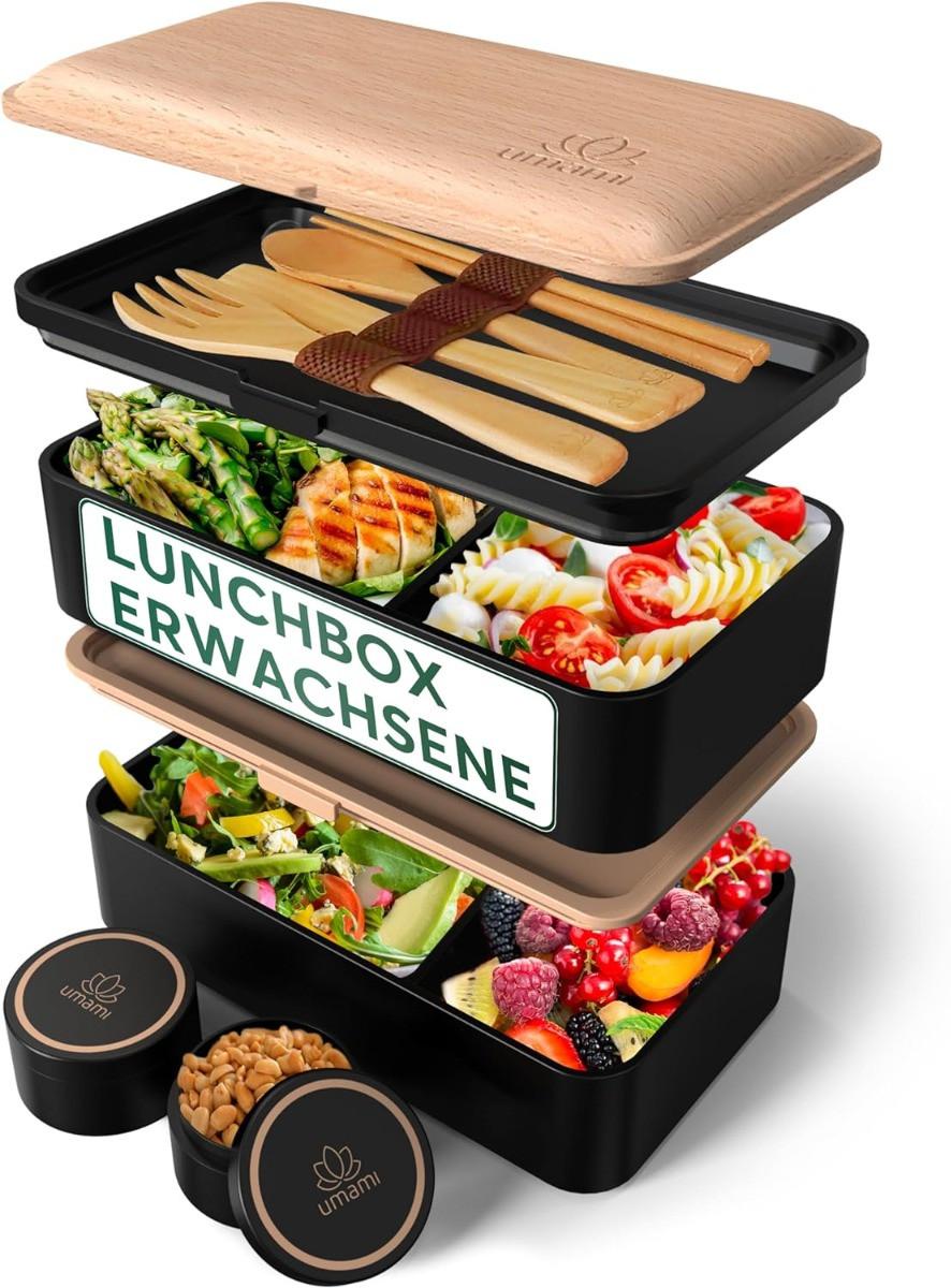 Image of Bento Box Original Premium L Black & Beech Bento Box Original Premium L Black & Beech