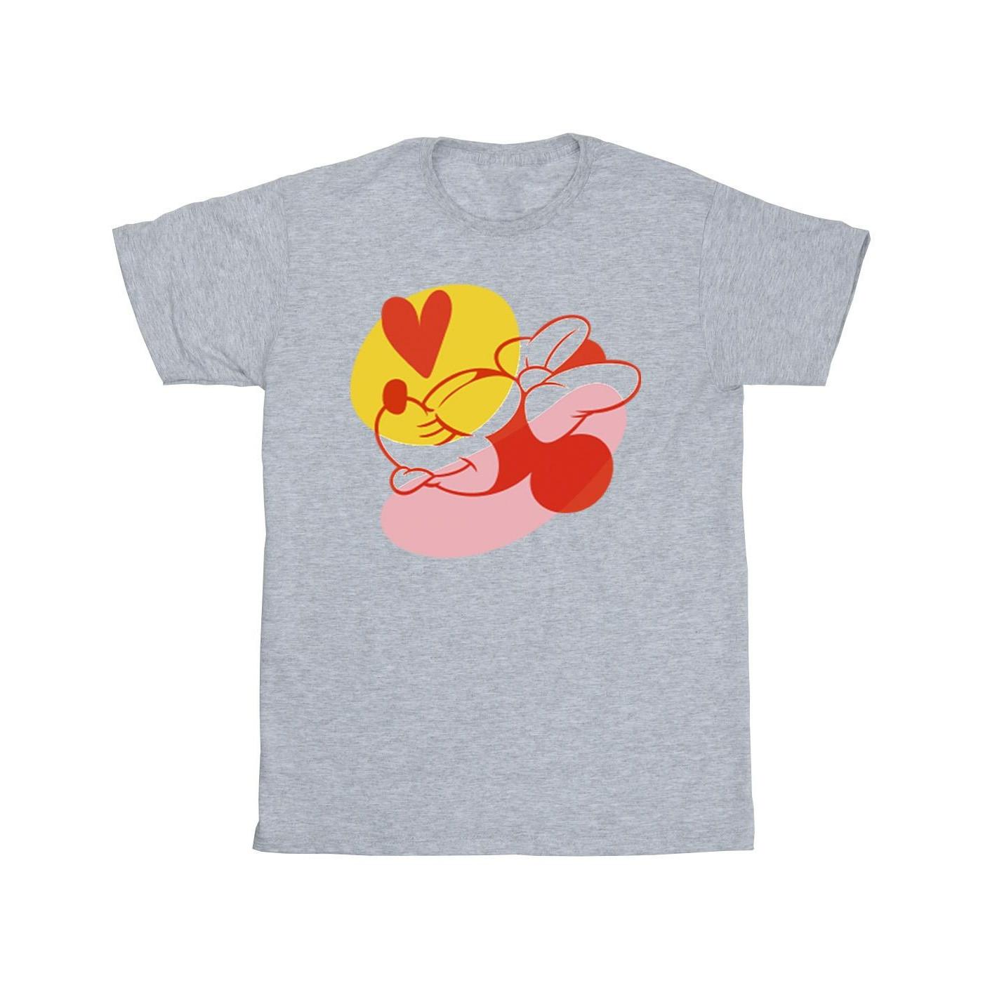 Image of Minnie Mouse Tongue Heart Tshirt Mädchen Grau 116