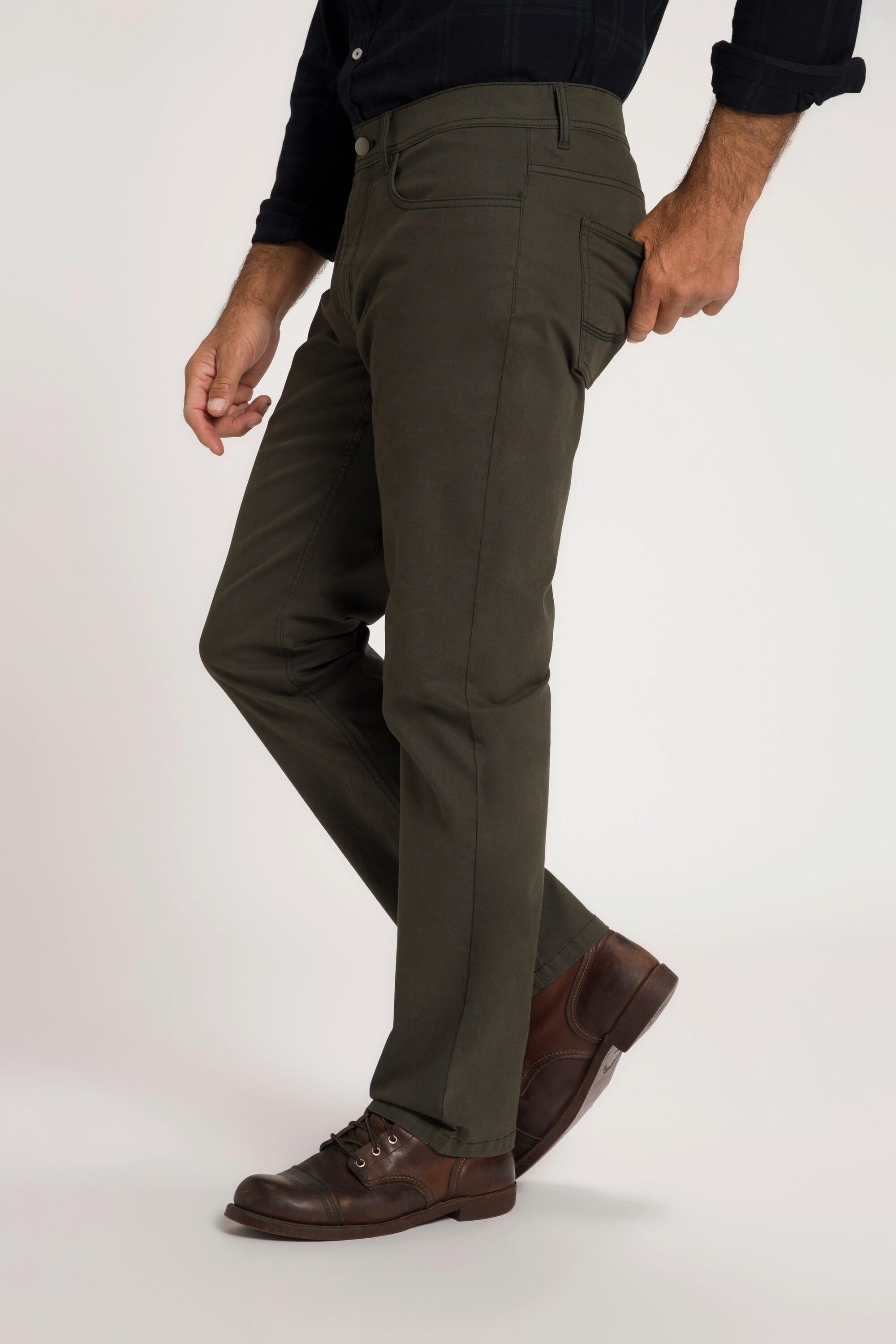 JP1880  Pantaloni di twill con taglio speciale per l'addome, cinque tasche e vestibilità normale 