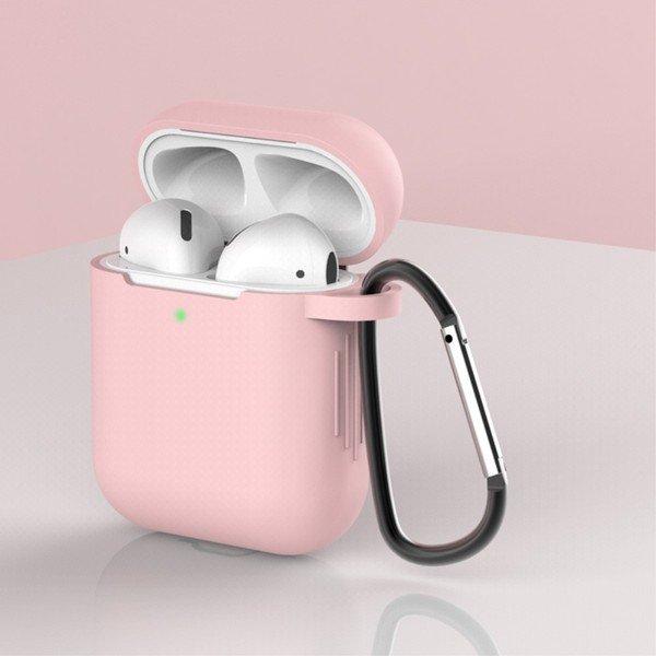 Cover-Discount  Airpods 1 / 2 - Custodia protettiva in silicone rosé 