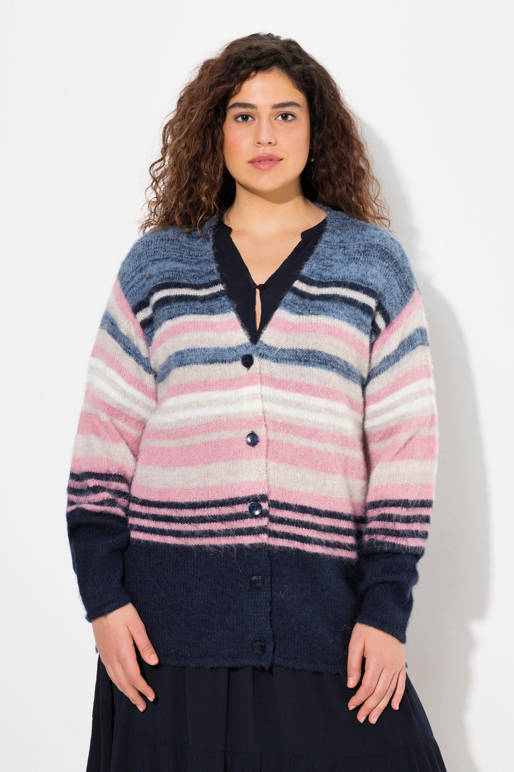 Ulla Popken  Cardigan à manches longues, coupe ouverte 