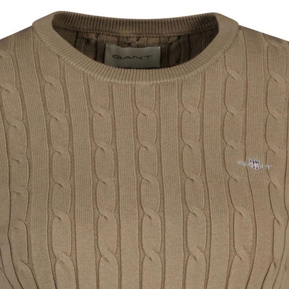 GANT Pull en tricot torsadé Coupe ajustée  