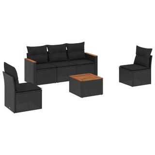 VidaXL set divano da giardino Polirattan  