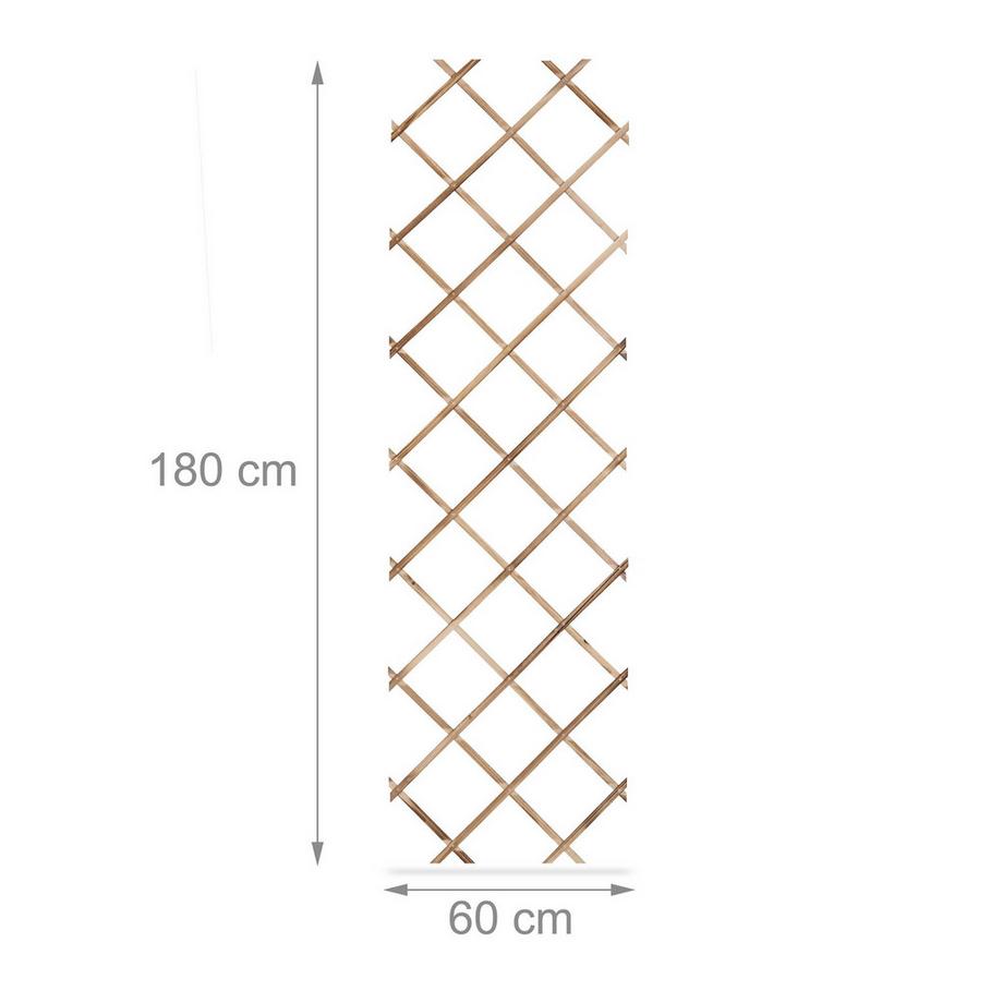 Northio  Traliccio retrattile in legno, set da 3 