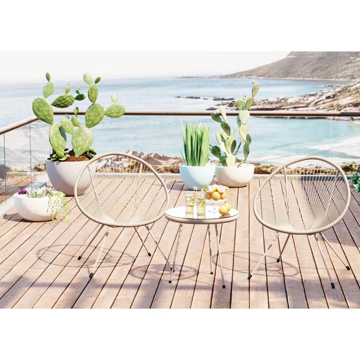 KARE Design Fauteuil Acapulco Mono greige  