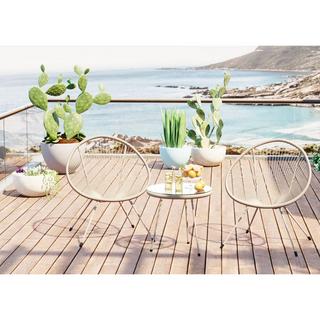 KARE Design Fauteuil Acapulco Mono greige  