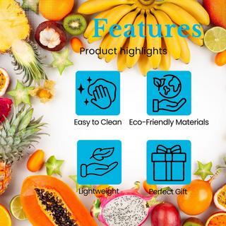 Intirilife Intirilife Fruit Etagère à 2 étages carrée  