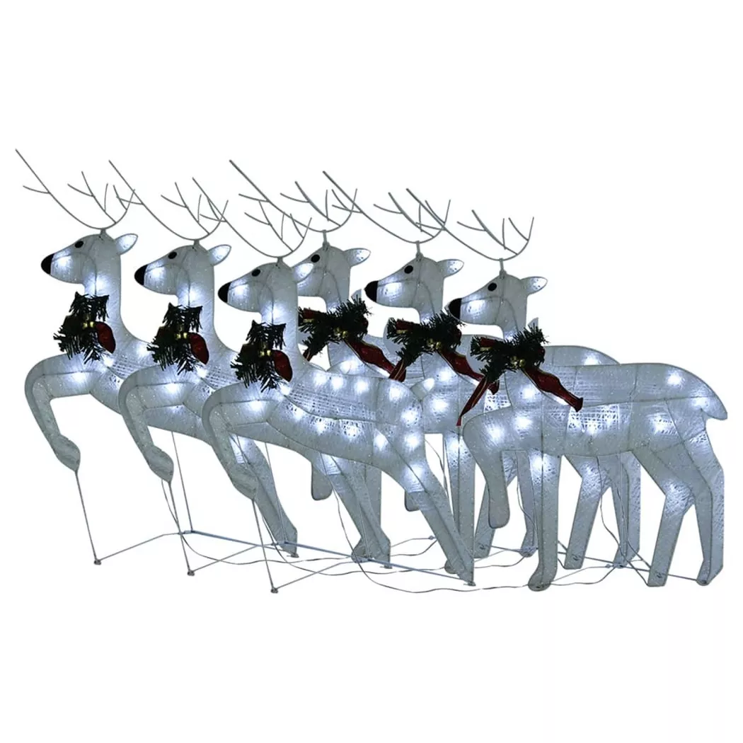 VidaXL - Renne de noël, One Size, Blanc