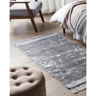 Beliani Tapis en Soie artificielle Moderne HANLI  