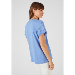 Damart  Tee-shirt broderies anglaises en pur coton biologique. 