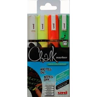 uni-ball UNI-BALL Chalk Marker 1,8-2,5mm  4 Farben, Etui  