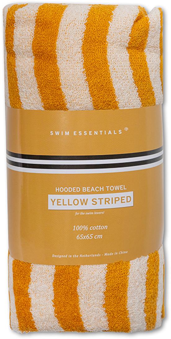 Swim Essentials  Luxe Strandponcho Yellow striped 