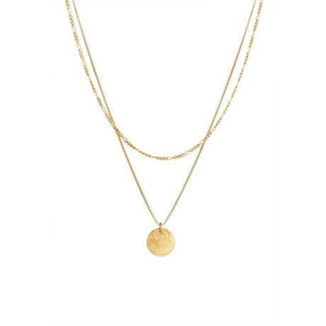 Elli  Halskette Layer Plättchen Anhänger 